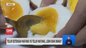 VIDEO: Telur Setengah Matang Vs Telur Matang, Lebih Baik Mana?