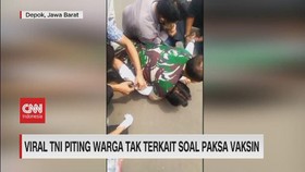 VIDEO: Viral TNI Piting Warga Tak Terkait Soal Paksa Vaksin