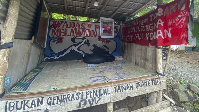 Sejumlah warga Wadas mengaku masih menolak proyek tambang andesit di sekitar desa mereka.