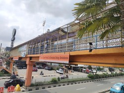 Dishub Depok Bakal Perbaiki Atap JPO di Jalan Margonda yang Bolong