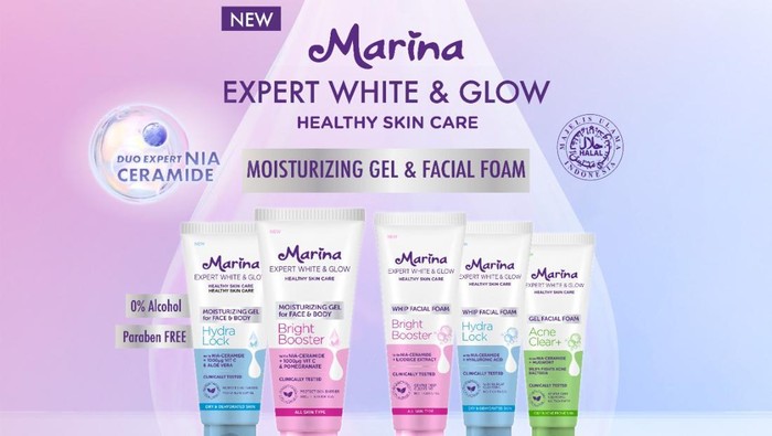 Marina Luncurkan Marina Expert White and Glow untuk Rangkaian Healthy Skincare, Intip Produknya!