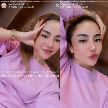 Kata Ibunda Soal Medina Zein Lepas Hijab: Lagi Terganggu Psikisnya