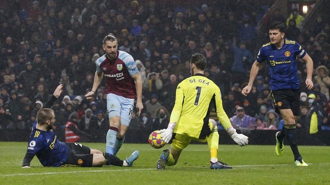 Manchester United diimbangi Burnley dalam pertandingan pekan ke-24 Liga Inggris di Stadion Turf Moor, Rabu (9/2) dini hari WIB.