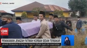 VIDEO: Pemakaman Jenazah Fatimah Korban Sedan Terbakar