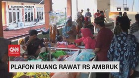 VIDEO: Ruang Rawat Rumah Sakit di Sumenep Ambruk