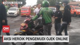 VIDEO: Aksi Heroik Pengemudi Ojek Online Gagalkan Curanmor