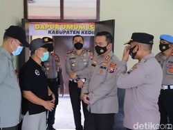 Polisi Tinjau Isoter di Kediri Sebagai Antisipasi Lonjakan Pasien COVID-19