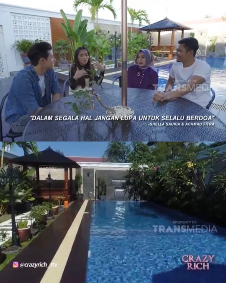 Potret rumah crazy rich Banda Aceh, Shella Saukia. Potret rumah crazy rich Banda Aceh, Shella Saukia.
