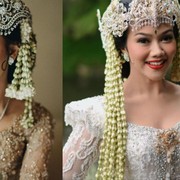 Beda Gaya Sheila Dara dan Yura Yunita dengan Gaun Pengantin Adat Sunda