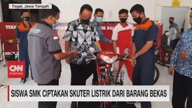 VIDEO: Siswa SMK Ciptakan Skuter Listrik Dari Barang Bekas