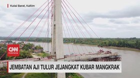 VIDEO: Jembatan Aji Tujur Jejangkat Kubar Mangkrak