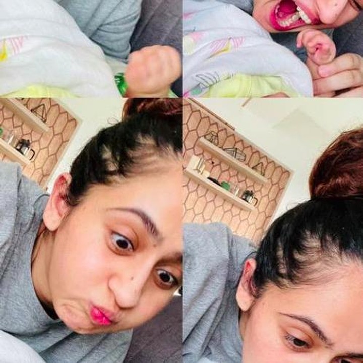 <p>Menjadi bunda baru, Ruchikaa juga kerap mengunggah aktivitasnya dengan Anaya. Melihat tingkah putrinya kian menggemaskan, Ruchika mungkin tak tahan untuk tidak mengunggahnya di Instagram. (Foto: Instagram @ruchikaakapoor)</p>