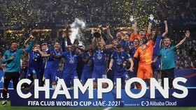 FOTO: Pesta Juara Chelsea di Piala Dunia Antarklub