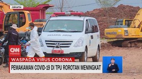 VIDEO: Pemakaman Covid-19 di TPU Rorotan Meningkat