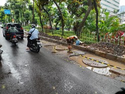 Sumur Resapan di Kuningan Jaksel Belum Selesai Diperbaiki
