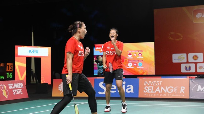 Indonesia menambah keunggulan menjadi 2-0 atas Prancis pada pertandingan pertama Grup A Uber Cup 2022 yang berlangsung di Impact Arena.