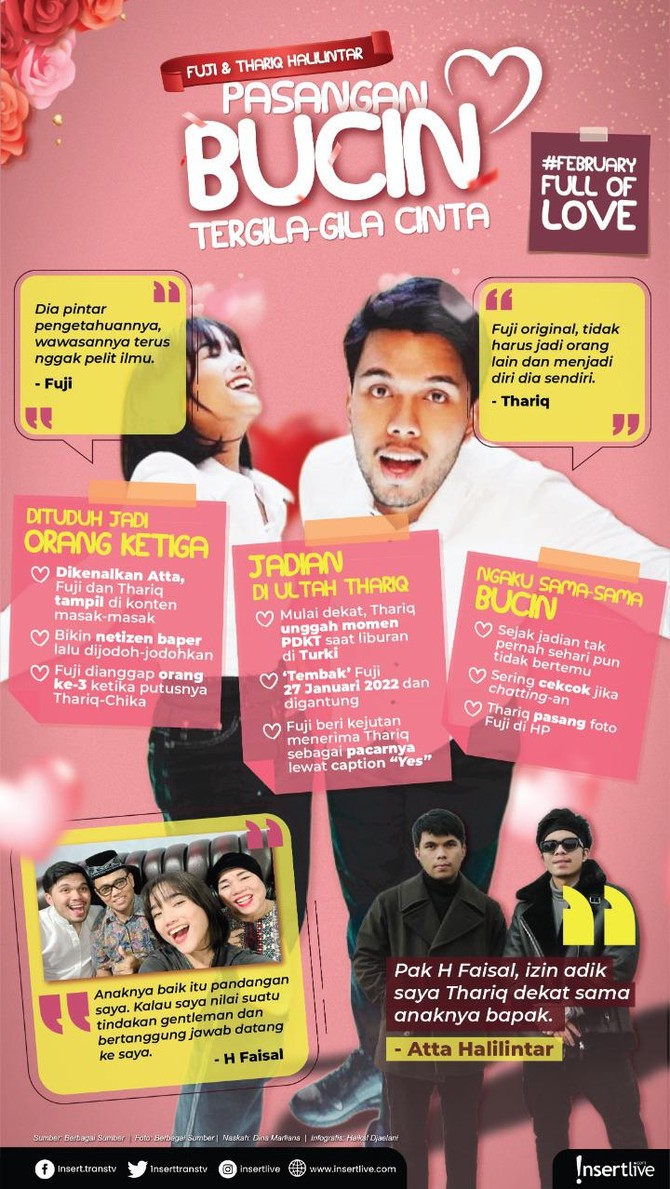 Pasangan bucin Fuji dan Thariq Halilintar