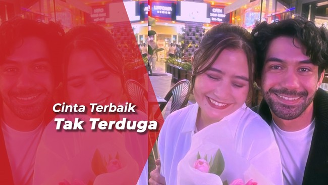 Setelah Cium Hidung, Kini Reza Rahadian Beri Buket Bunga ke Prilly