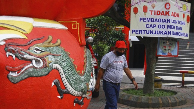 FOTO: Sepi Perayaan Cap Go Meh di Berbagai Daerah