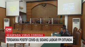 VIDEO: Terdakwa Positif Covid-19, Sidang Laskar FPI Ditunda