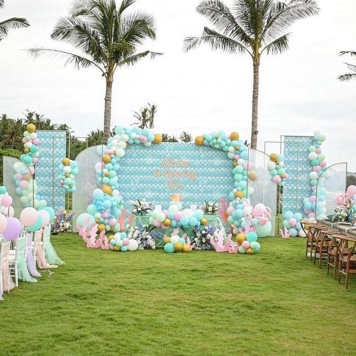 <p>Perayaan ulang tahun Claire tahun ini berlokasi di Bali. Shandy dan David memilih tempat <em>outdoor</em> untuk merayakan pesta putri kecilnya. (Foto: Instagram @shandyaulia)</p>
