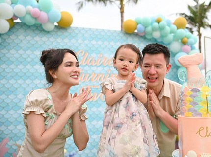 7 Potret Ulang Tahun Anak Shandy Aulia di Bali, Gemas Bertema Mermaid