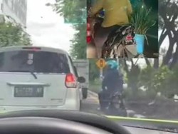 Viral Modus Pengendara Motor Ketuk Kaca Mobil Minta Uang di Surabaya