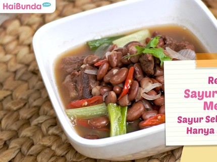 Resep Sayur Kacang Merah, Sayur Sekaligus Lauk Hanya Rp25 Ribu