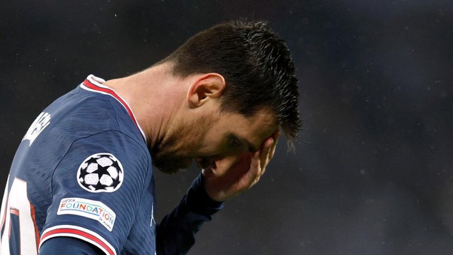 Rekor buruk Lionel Messi berlanjut setelah Paris Saint-Germain (PSG) dihancurkan Real Madrid 1-3 pada leg kedua babak 16 besar Liga Champions.