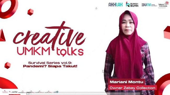 Creative UMKM Talks yang mengangkat tema "Pandemi, Siapa Takut?" menjadi refleksi ketangguhan para pelaku UMKM untuk tetap bertahan di era pandemi.