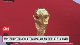 VIDEO: 77 Persen Pesepakbola Tolak Piala Dunia Digelar 2 Tahunan