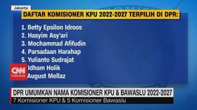 VIDEO: DPR Umumkan Nama Komisioner KPU & Bawaslu 2022-2027