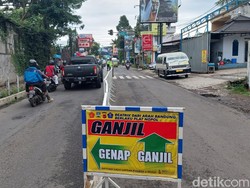 Meski Lengang, Polisi Tetap Berlakukan Ganjil Genap di Jalur Wisata Lembang