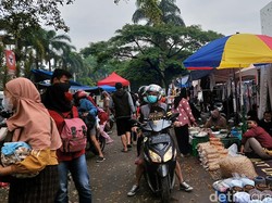 PPKM Level 3, Pasar Tumpah Monju Masih Menggeliat