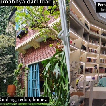11 Potret Sudut Rumah Mewah Dian Sastro yang Unik, Toilet Dipenuhi Buku