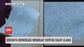 VIDEO: Serunya Berkreasi Membuat Kertas Daur Ulang