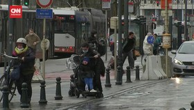 VIDEO: Aktivitas Normal di Belgia di Tengah Badai Eunice