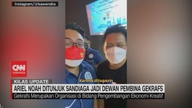 VIDEO: Ariel Noah Ditunjuk Sandiaga Jadi Dewan Pembina GEKRAFS