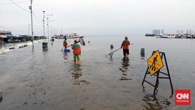 3 RT di Jakarta Utara Terendam Banjir Rob Sabtu Siang