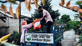 OASE Kabinet Indonesia Maju dan GIB DWP BUMN-IIP Kelola 151 Ton Sampah