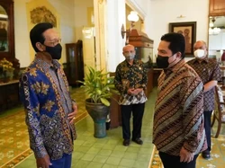 Erick Thohir Rapat Bareng Sultan Bahas Candi Borobudur