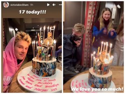 Cruz Beckham Rayakan Sweet Seventeen dengan Kue Bertema Billie EIlish