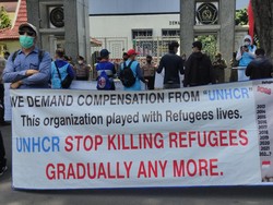 WN Afghanistan di Sidoarjo Kembali Demo, Tuntut Minta Dipindah ke Negara Lain