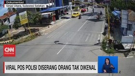 VIDEO: Viral Pos Polisi Diserang Orang Tak Dikenal