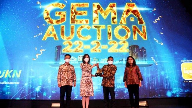 Bank Mandiri berkolaborasi dengan DJKN Kementerian Keuangan menggelar lelang 834 agunan aset kredit macet dengan tema Gema Auction 22-2-22.