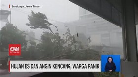 VIDEO: Hujan Es dan Angin Kencang Terjang Sejumlah Wilayah