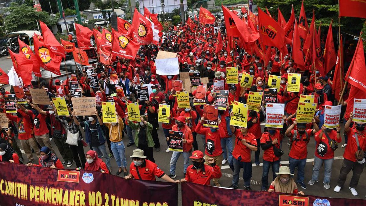 1.464 Personel Gabungan Dikerahkan Amankan Demo Buruh di DPR