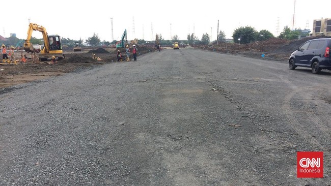 Penanggung Jawab Proyek Sirkuit Formula E dari PT Jaya Konstruksi menjelaskan bambu itu akan menjadi semacam rakit dari jalanan trek balap mobil listrik itu.