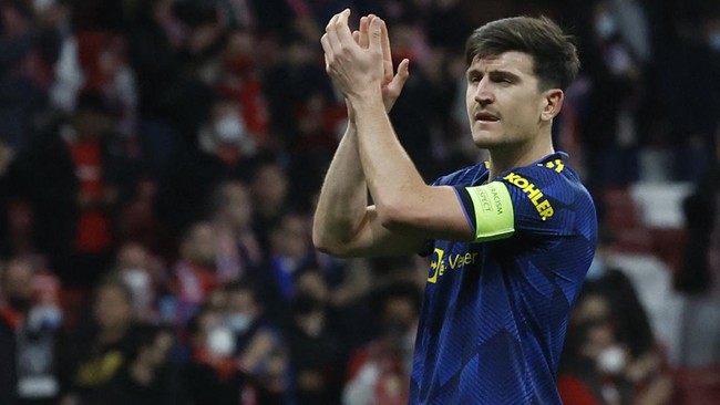 Harry Maguire diejek fan di media sosial setelah Manchester United ditahan 1-1 Atletico Madrid pada leg pertama babak 16 besar Liga Champions.