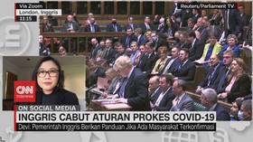 VIDEO: Inggris Cabut Aturan Prokes Covid-19